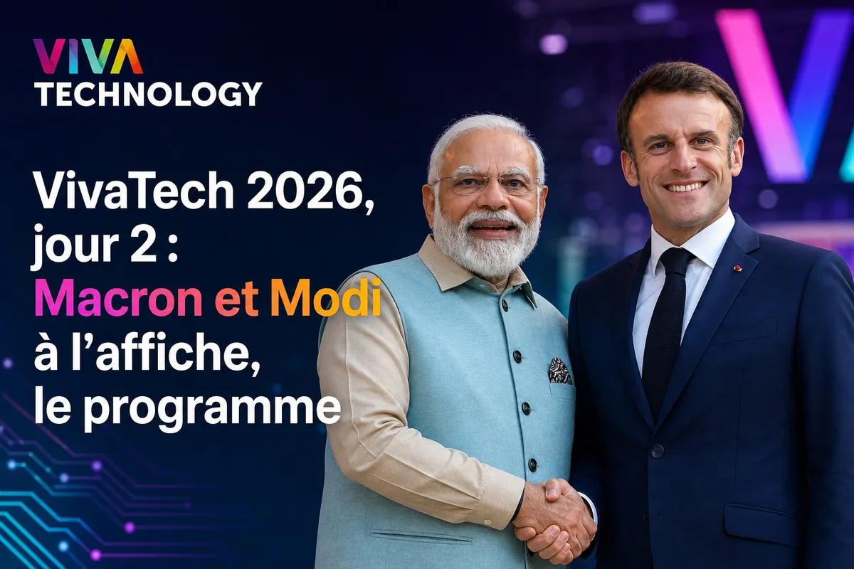 VivaTech 2026, jour 2 : Macron et Modi à l'affiche, le programme
