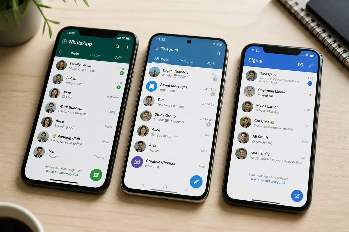 WhatsApp vs Telegram vs Signal : quelle messagerie choisir en 2026 ?