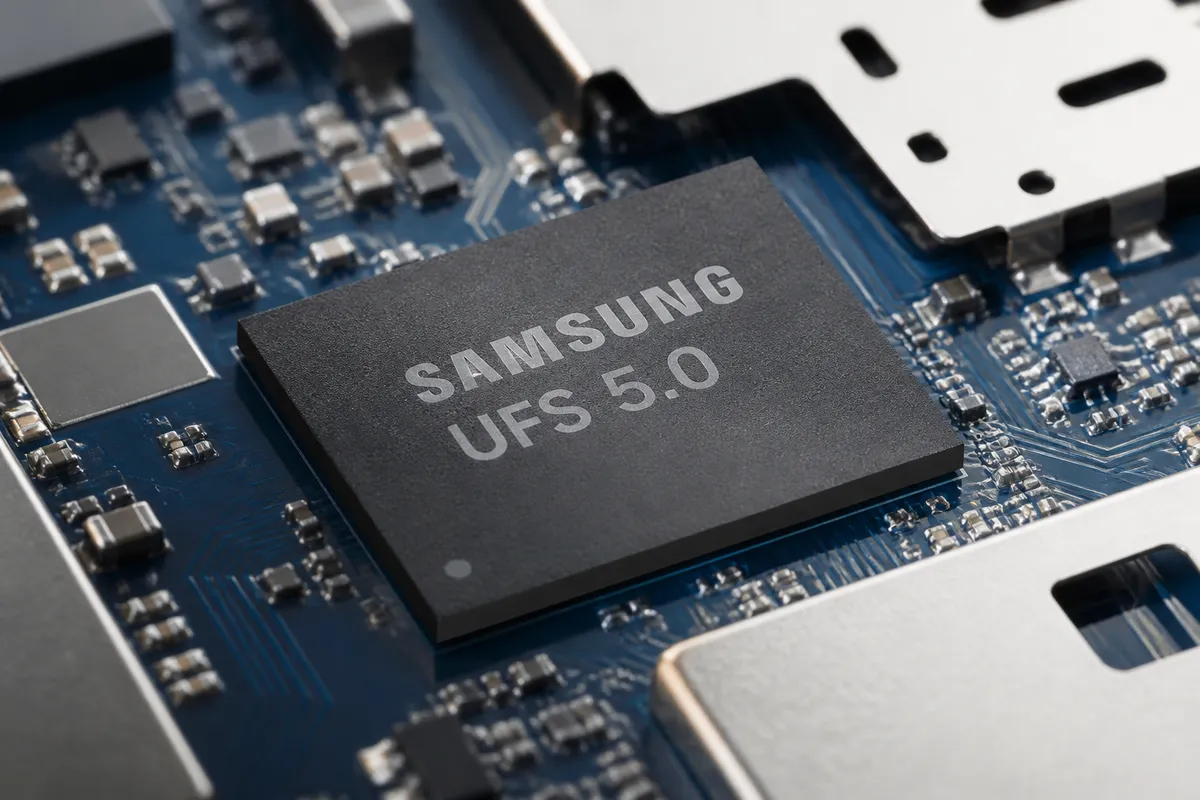 Samsung UFS 5.0 : stockage smartphone 2x plus rapide pour l'IA